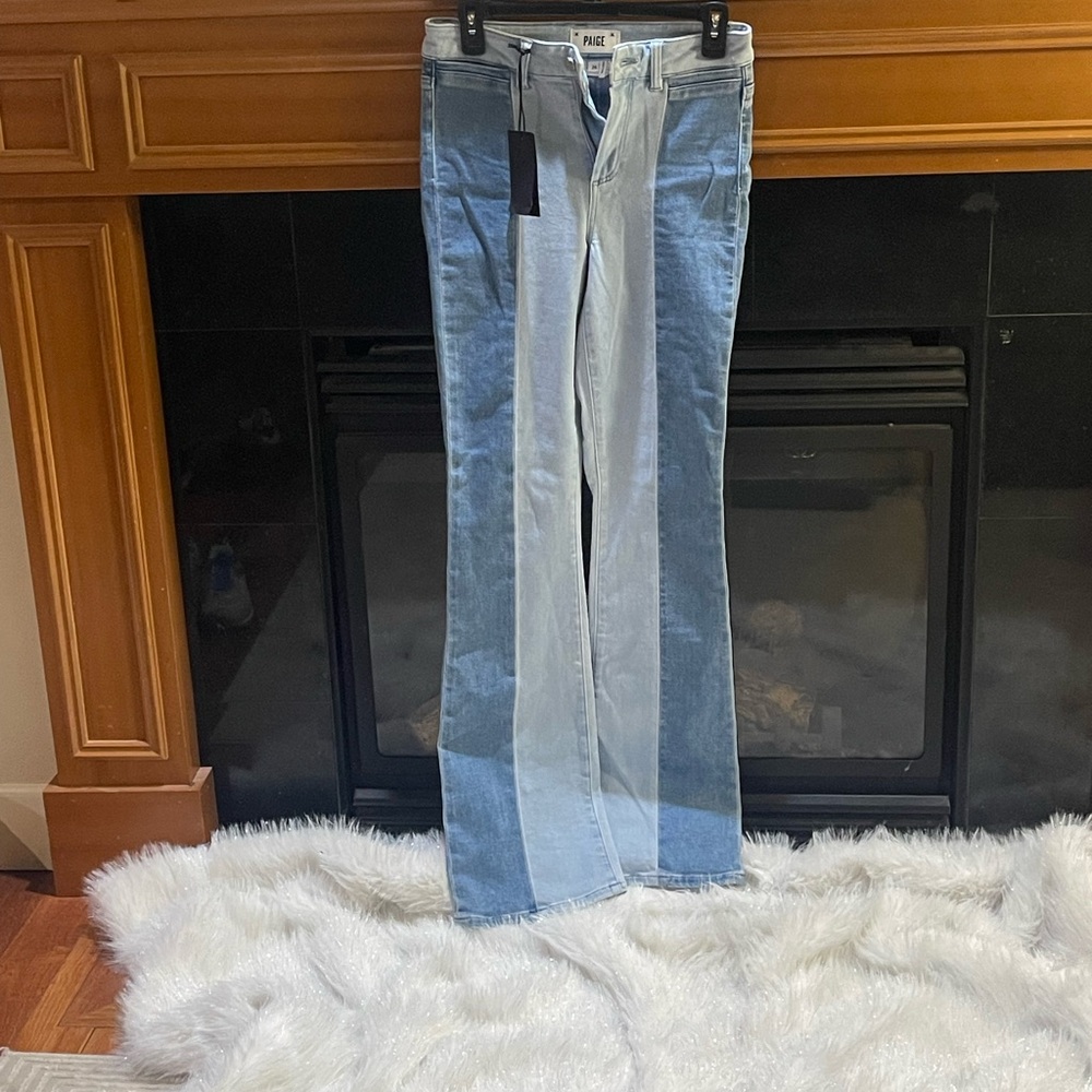 PAIGE Dual Blue Flare Jeans